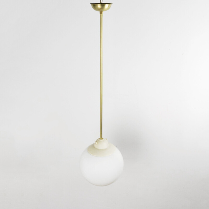 Vintage hanging lamp, Poland, 1950