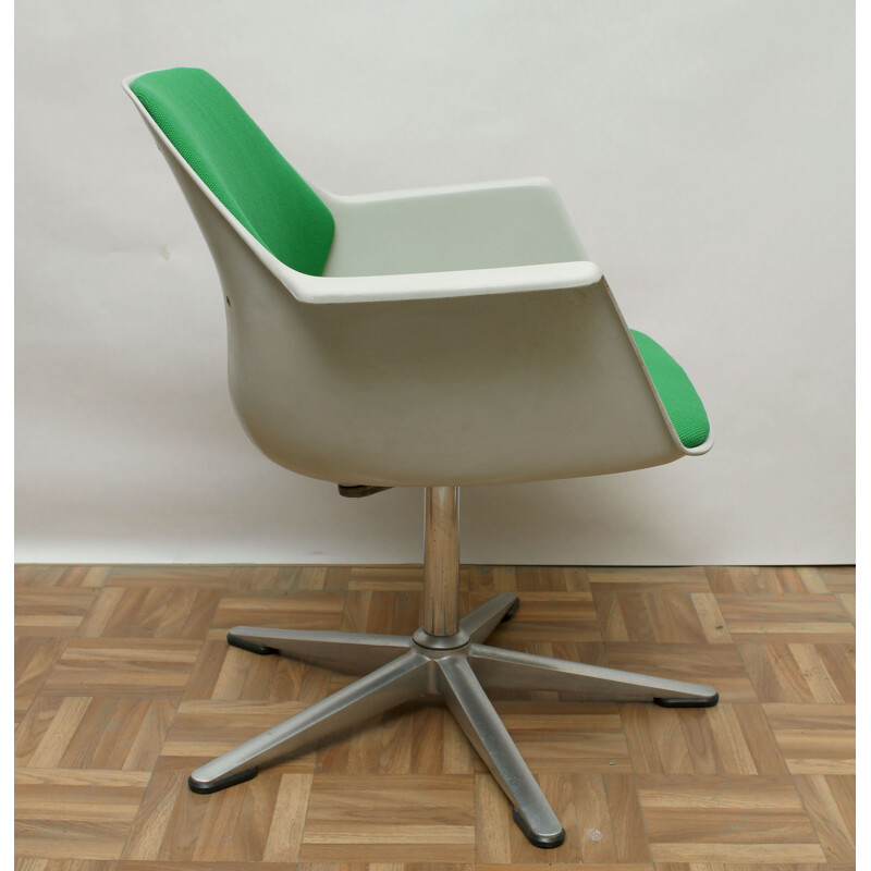 Fiberglass chair green by Wilkhahn Germany 1970s