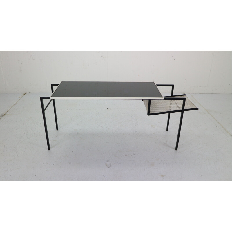 Vintage table with magazine rack for Artimeta Soest Holland by Floris Fiedeldij 1955