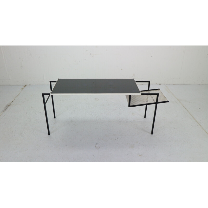 Vintage table with magazine rack for Artimeta Soest Holland by Floris Fiedeldij 1955