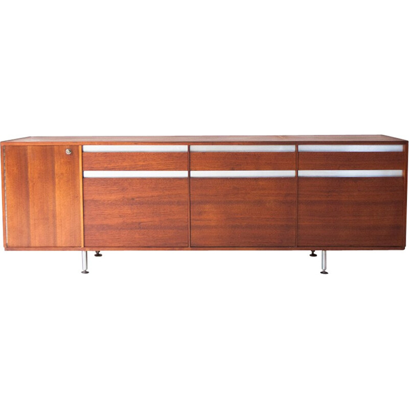 Italian Arflex sideboard in teak, Alberto ROSSELLI - 1960s  