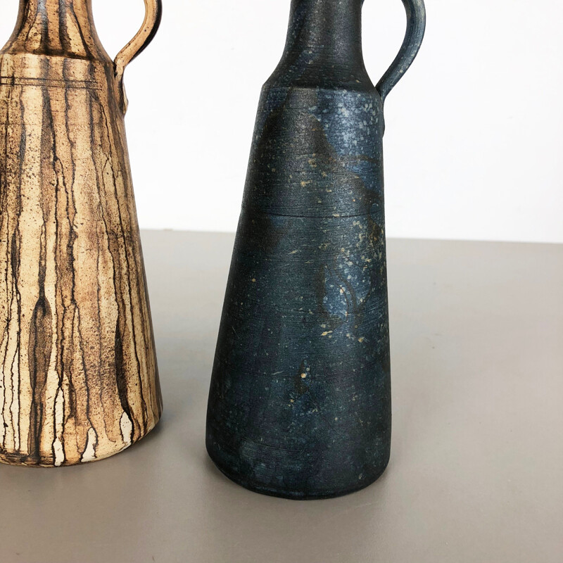 Pair of vintage ceramic vases by Gerhard Liebenthron, Germany 1980