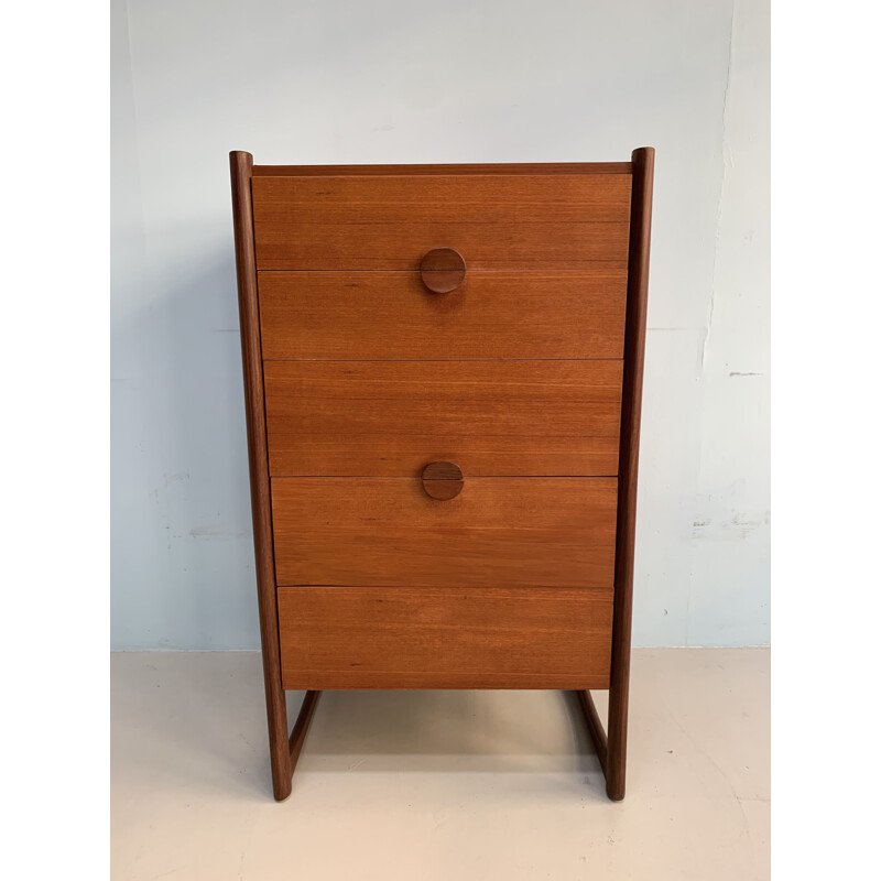 Vintage teak chest of drawers in England 1960