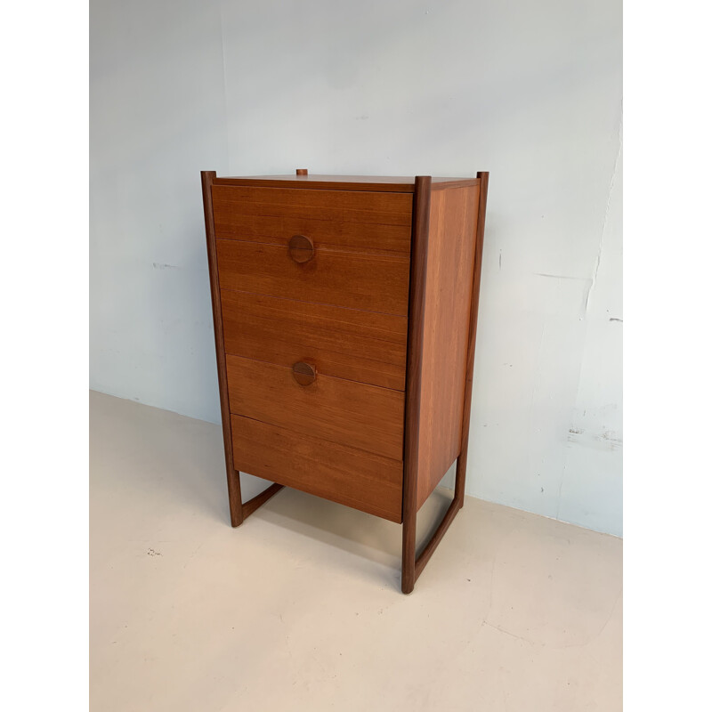 Vintage teak chest of drawers in England 1960