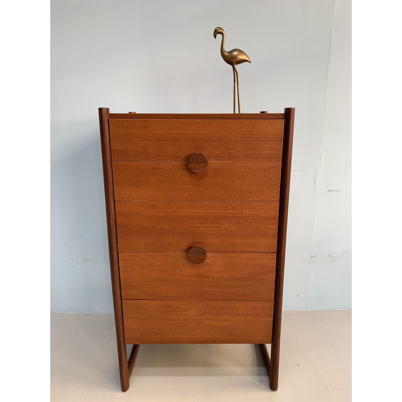 Vintage teak chest of drawers in England 1960
