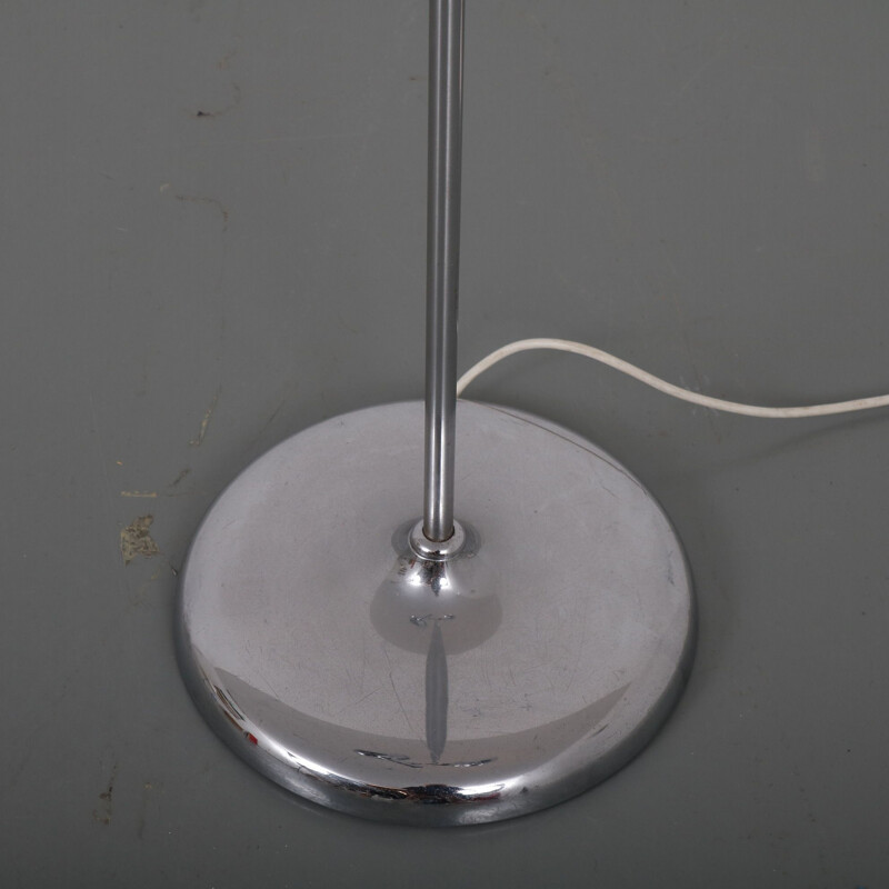 Chrome twin-head floor lamp manufactured by Bentler of Birkerod in Denmark 1960s