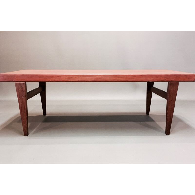 Elegant 1950's vintage Scandinavian teak coffee table Johannes Andersen