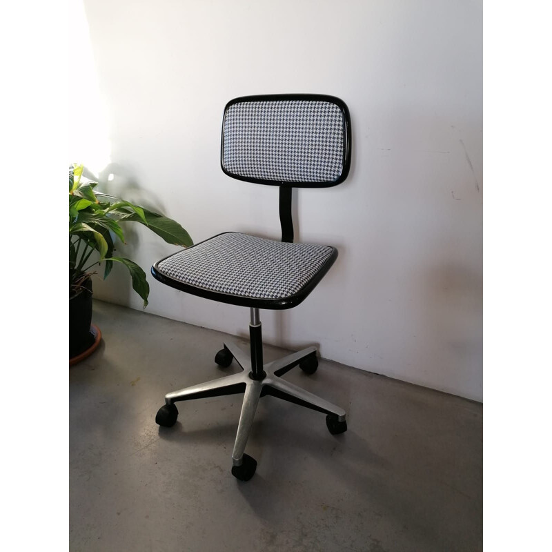 Vintage houndstooth office chair