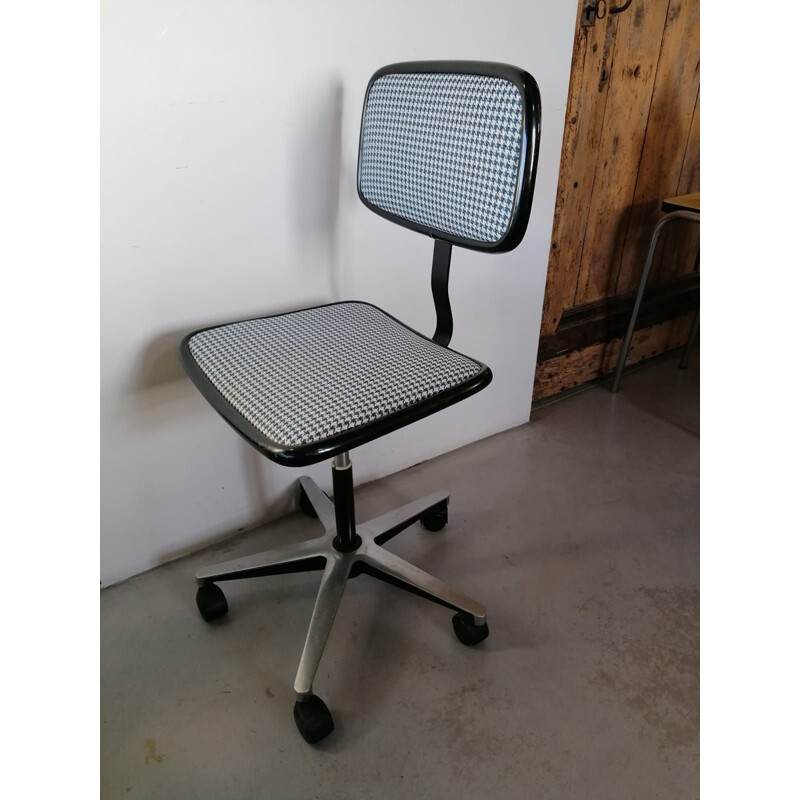 Vintage houndstooth office chair