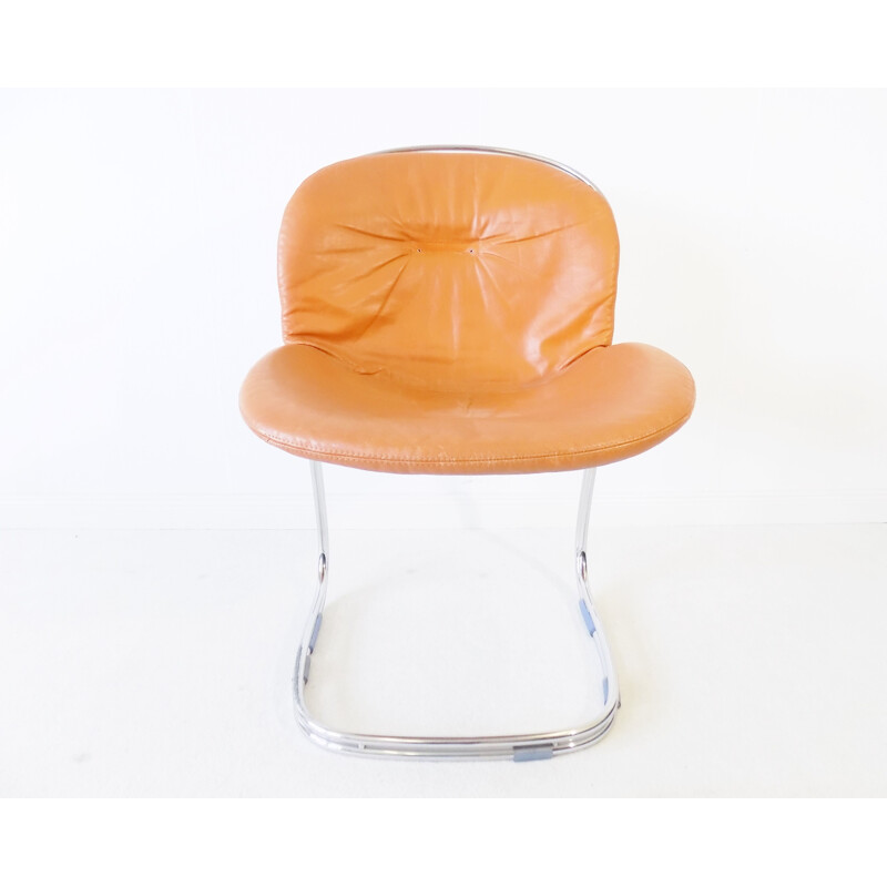 Rima Sabrina leather dining chair by Gastone Rinaldi