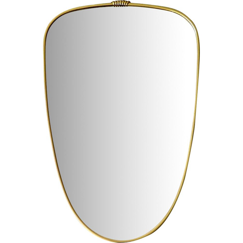 Vintage princess mirror with gold frame
