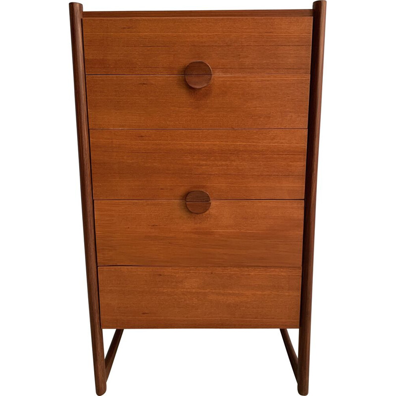 Vintage teak chest of drawers in England 1960