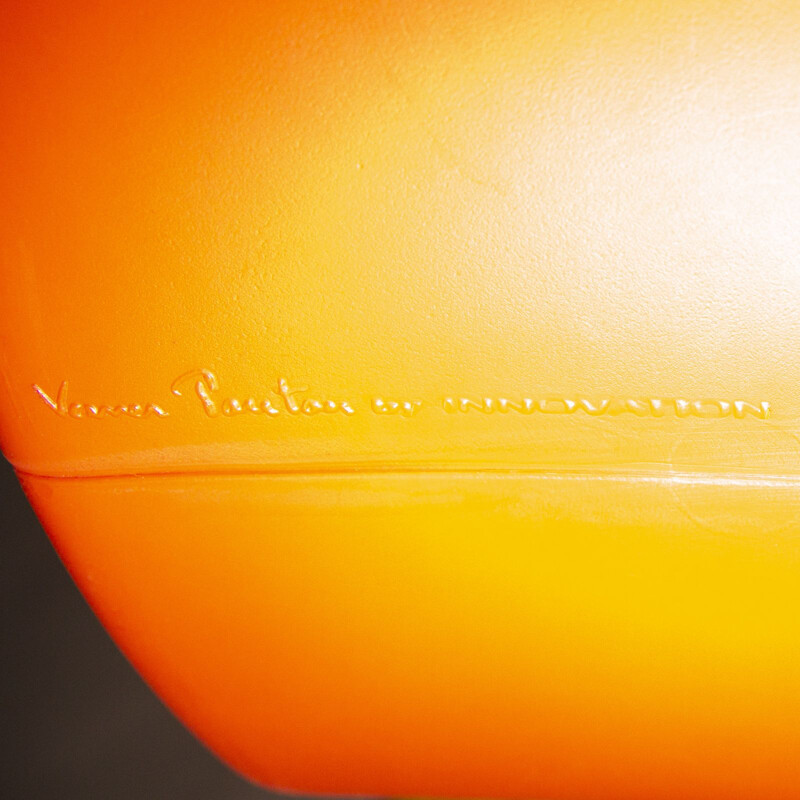 Orange Phantom Chair by Verner Panton for Innovation Randers