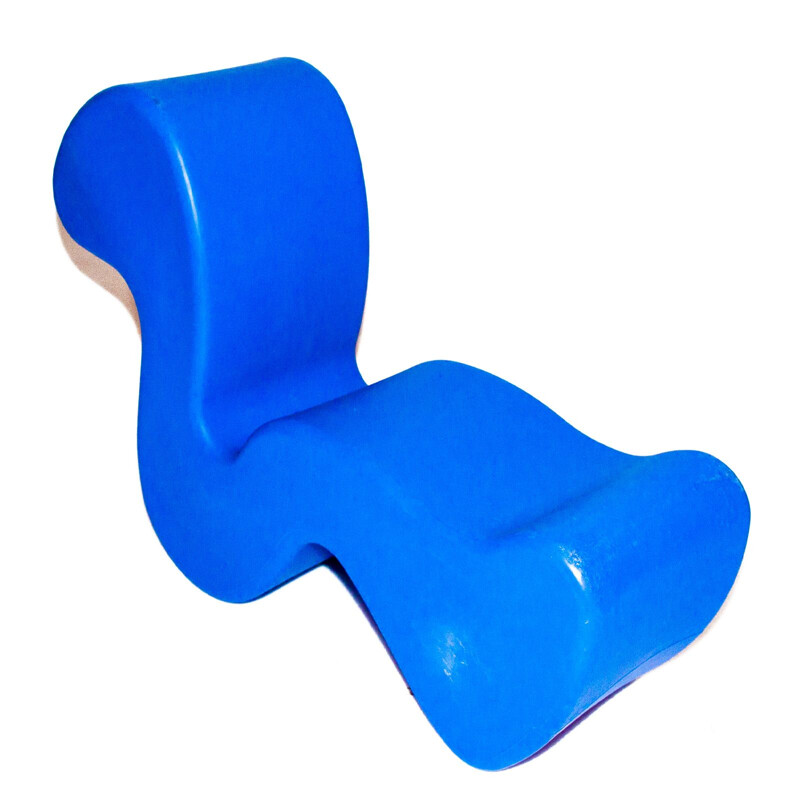 Chaise vintage Blue Phantom de Verner Panton pour l'innovation Randers