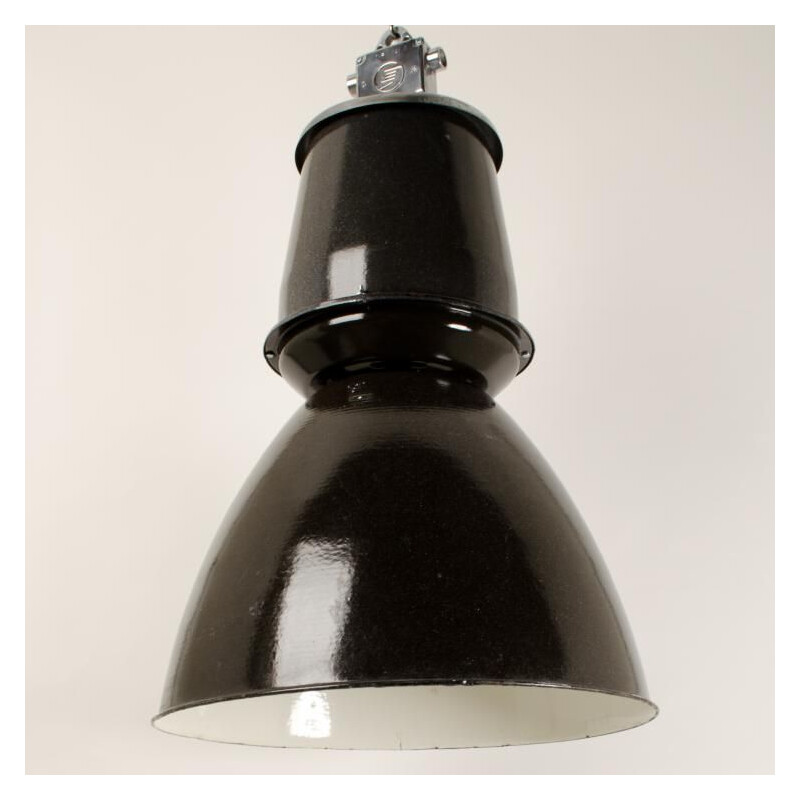 Vintage industriële zolderlamp, Tsjechië 1960