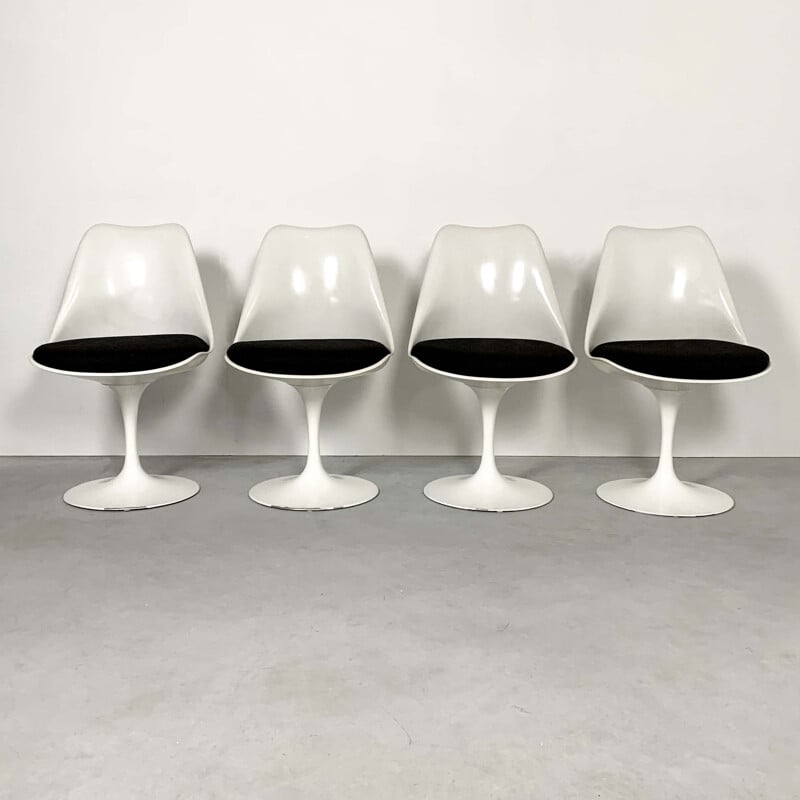 Set of 4 Tulip Dining Chairs by Eero Saarinen for Knoll, 1970s