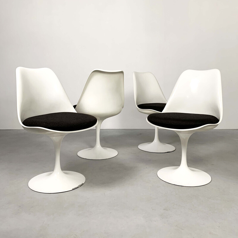 Set of 4 Tulip Dining Chairs by Eero Saarinen for Knoll, 1970s