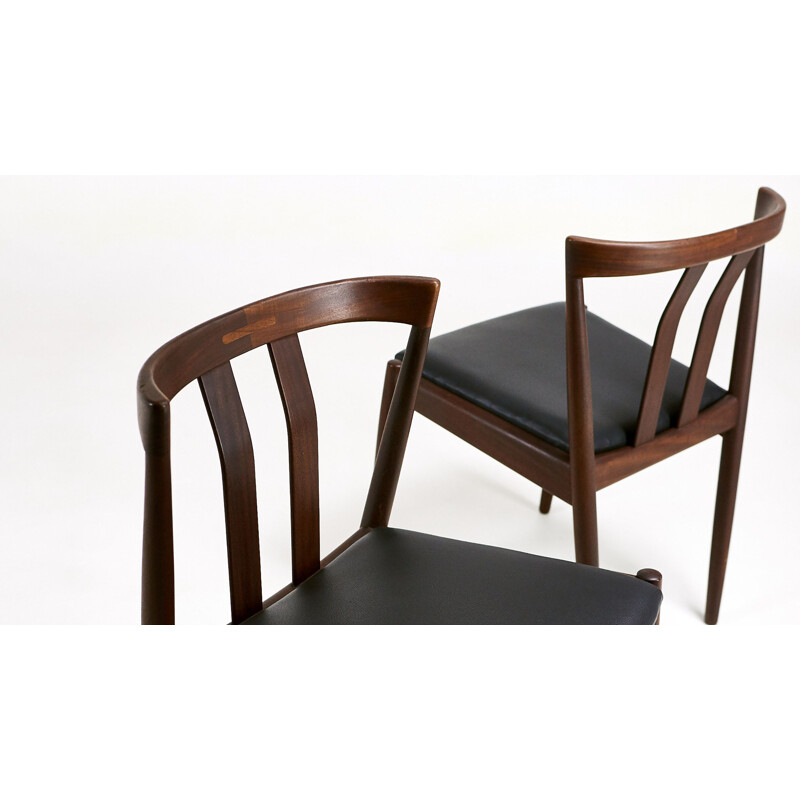 Suite of 4 Vintage Scandinavian Chairs, Denmark 60s