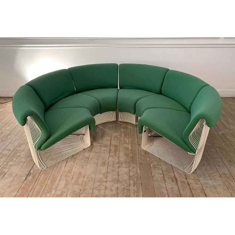 Vintage Pantonova Sofa Module Set, Verner Panton Produced By Fritz Hansen, 1975