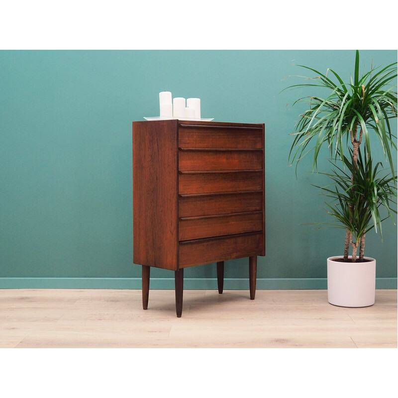 Vintage teak chest of drawers 1960