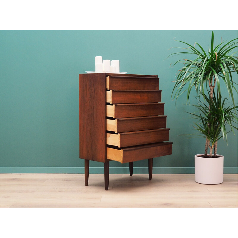 Vintage teak chest of drawers 1960