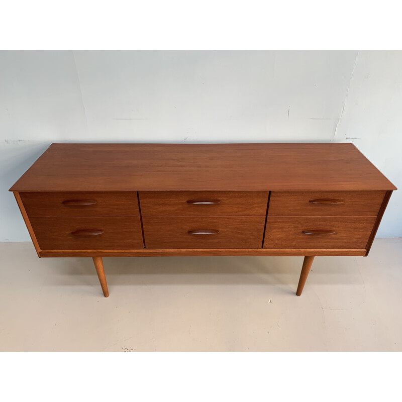 Vintage Austinsuite sideboard teak  England design by Frank Guille  1960's