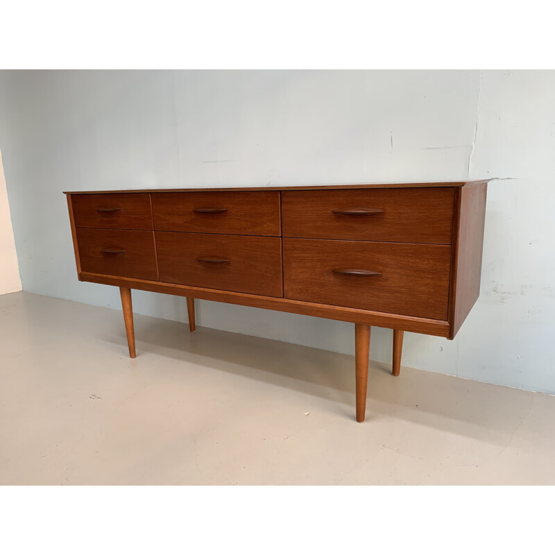 Vintage Austinsuite sideboard teak  England design by Frank Guille  1960's