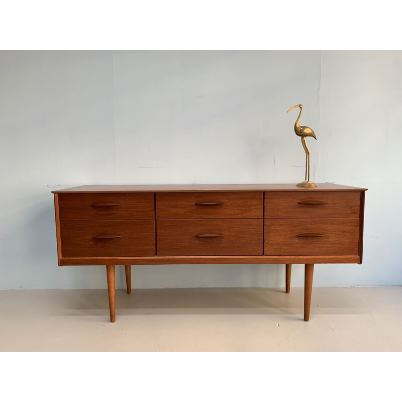 Vintage Austinsuite sideboard teak  England design by Frank Guille  1960's