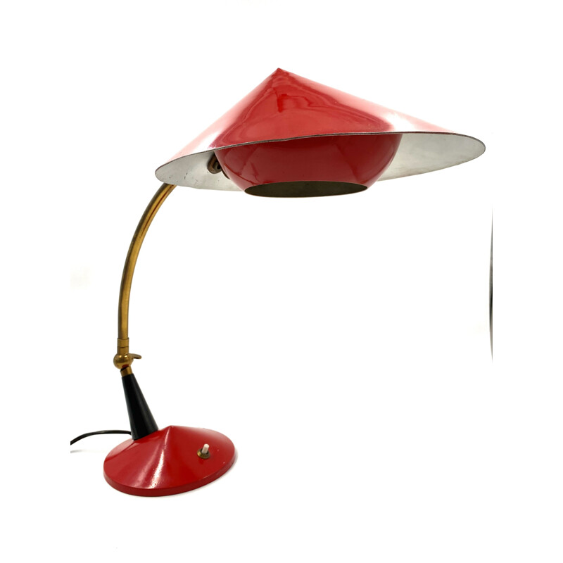 Lampe de bureau vintage Stilux pour cadres à Milan 1950