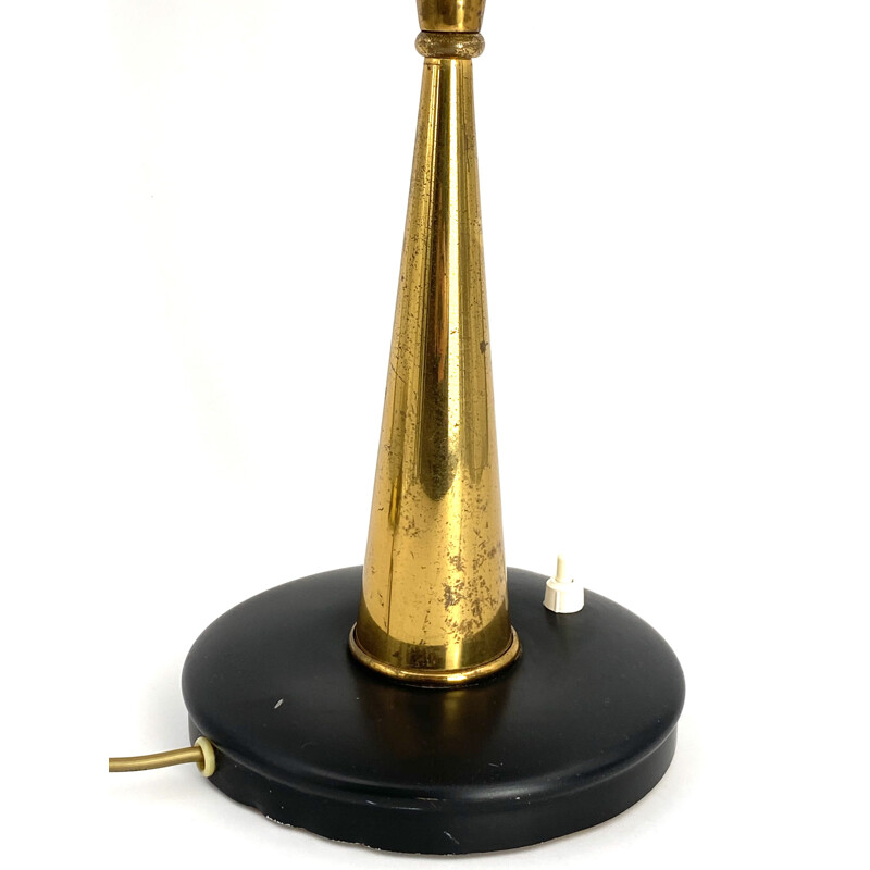 Oscar Torlasco Mid-Century Mod. 442 Brass Executive Desk Lamp, Prod. Lumi, Circa 1955