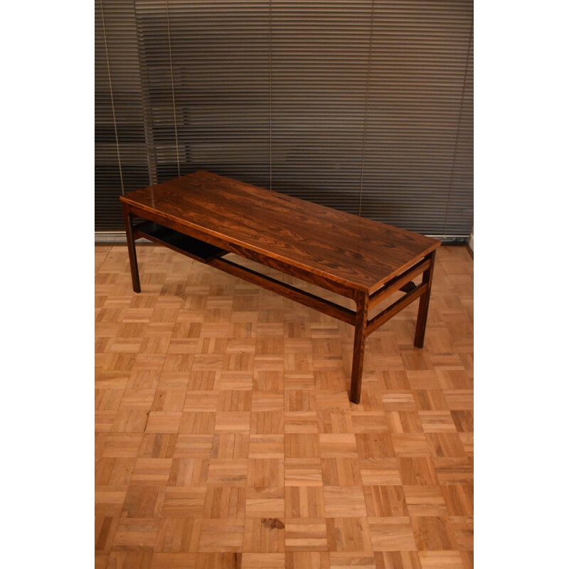 Hans Olsen Brazilian Rosewood Extending Coffee Table For Buck and Kjear