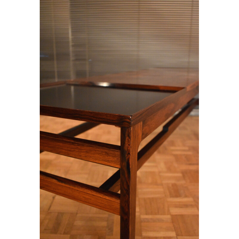 Hans Olsen Brazilian Rosewood Extending Coffee Table For Buck and Kjear