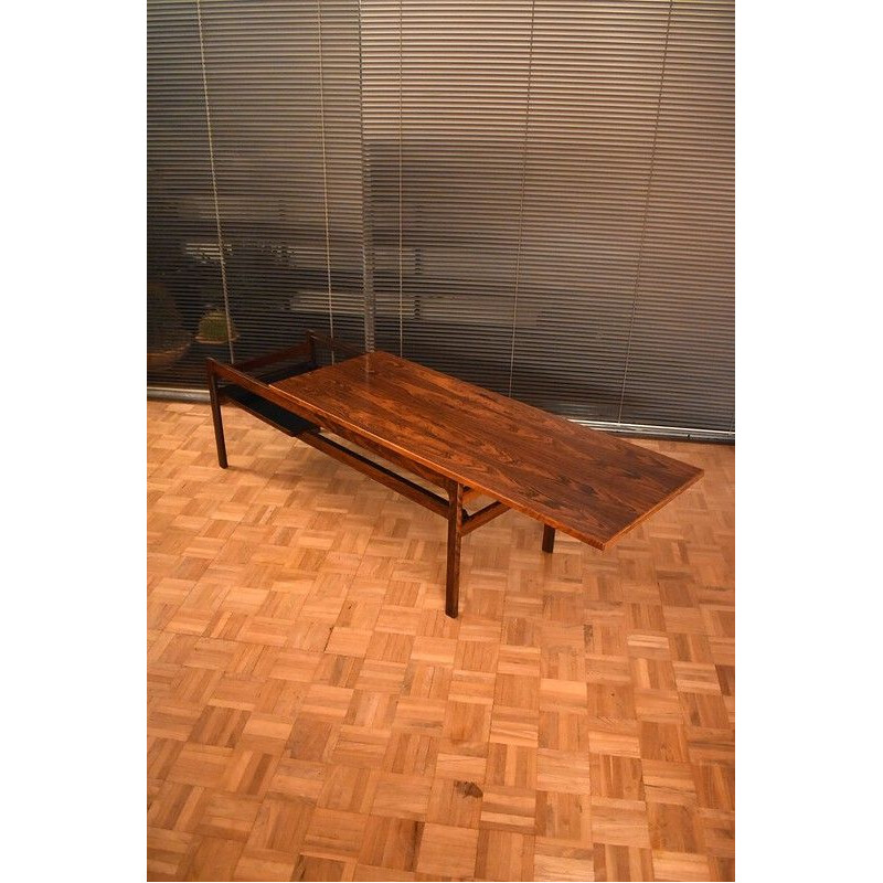 Hans Olsen Brazilian Rosewood Extending Coffee Table For Buck and Kjear