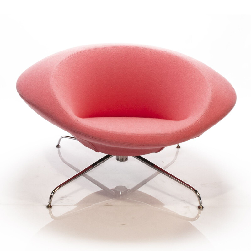 Pink Kirk Lounge Chair by René Holten for Artifort, 1990s