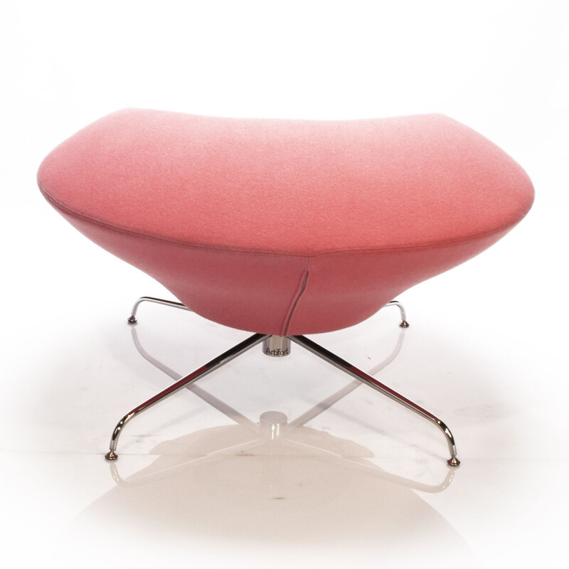 Pink Kirk Lounge Chair by René Holten for Artifort, 1990s