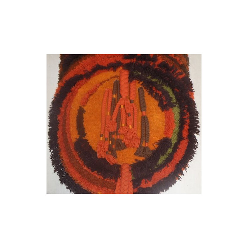 Tapete de lã de parede de lã de Vintage trufted por Desso-Studio, 1970
