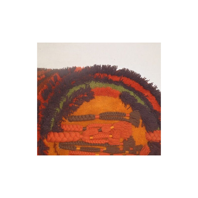 Tapete de lã de parede de lã de Vintage trufted por Desso-Studio, 1970