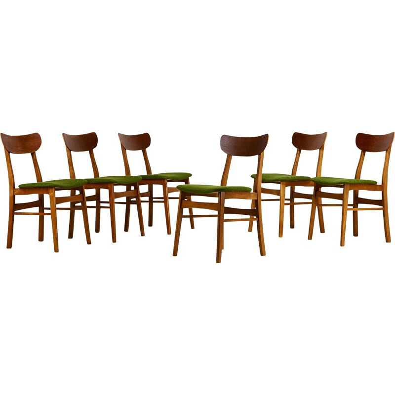 Suite De 6 Chaises vintage Danoises, Farstrup Mobelfabrik  C 1960