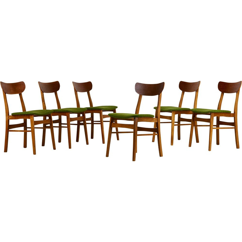 Suite Of 6 Vintage Danish Chairs, Farstrup Mobelfabrik C 1960