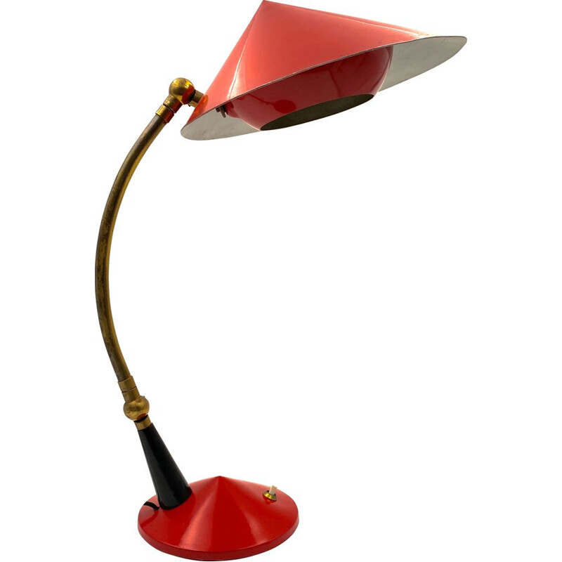 Lampe de bureau vintage Stilux pour cadres à Milan 1950