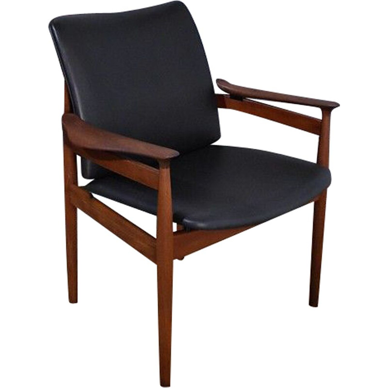 Finn Juhl Model 192 Teak Chair For France and Son, Denmark