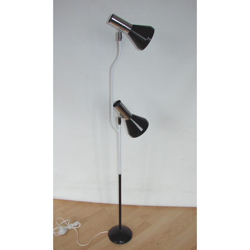 Floor lamp Hustadt, metal and aluminium 1970s