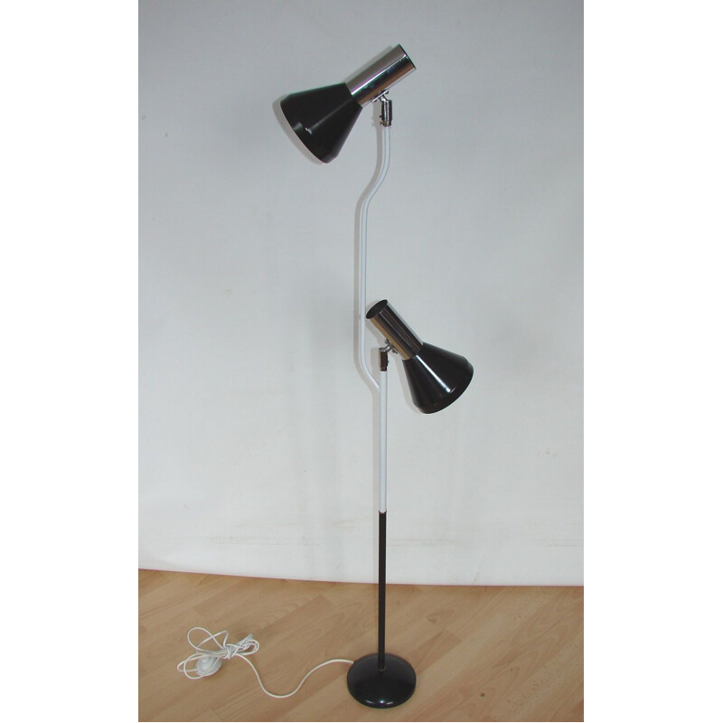 Floor lamp Hustadt, metal and aluminium 1970s