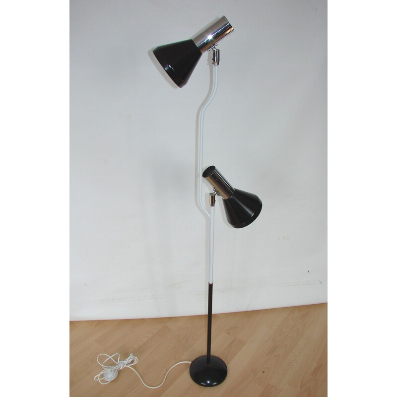 Floor lamp Hustadt, metal and aluminium 1970s