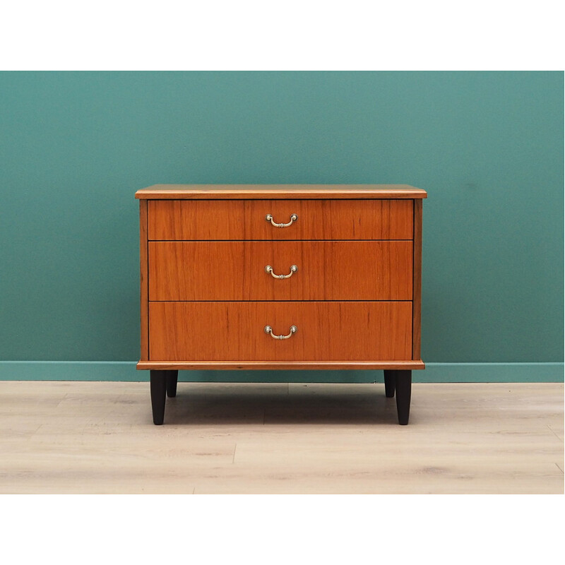 Vintage 1970 Scandinavian teak chest of drawers