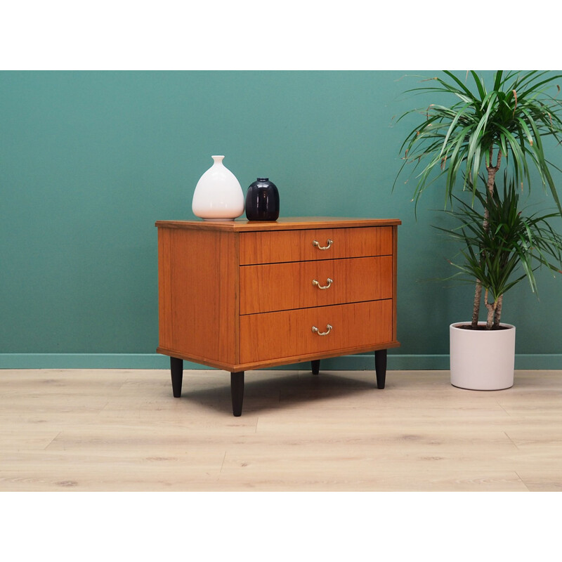 Vintage 1970 Scandinavian teak chest of drawers