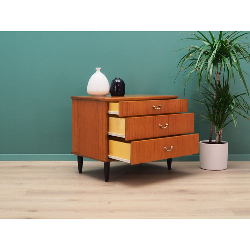 Vintage 1970 Scandinavian teak chest of drawers