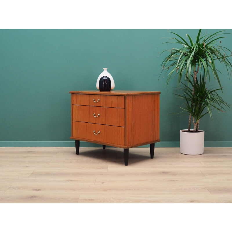 Vintage 1970 Scandinavian teak chest of drawers