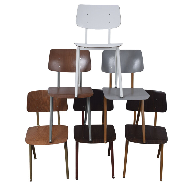 Set of S16 industrial chairs by Galvanitas