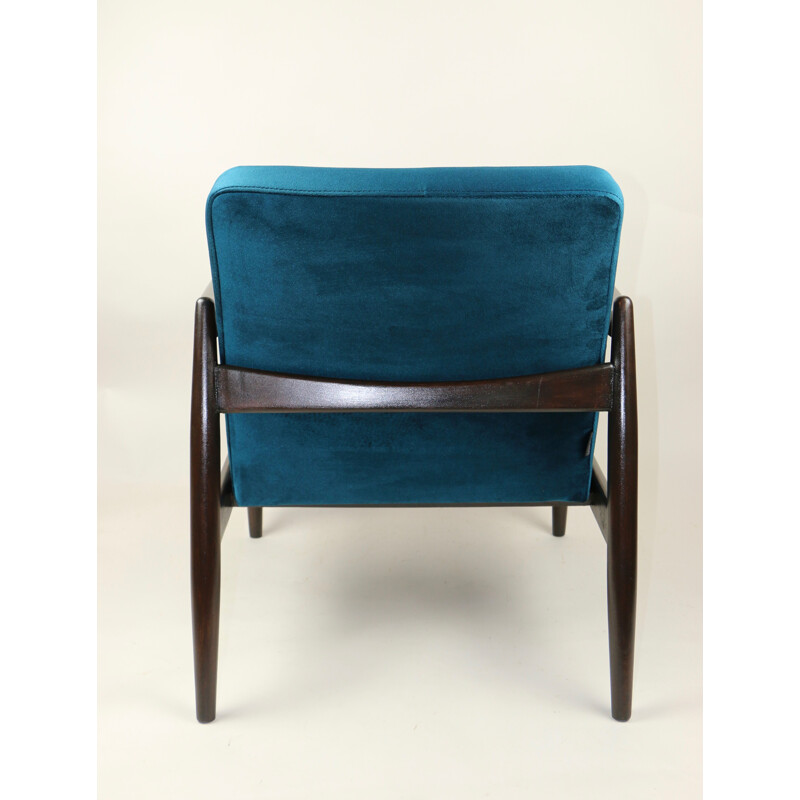 Vintage Green Velvet Armchair by Edmund Homa, 1970s